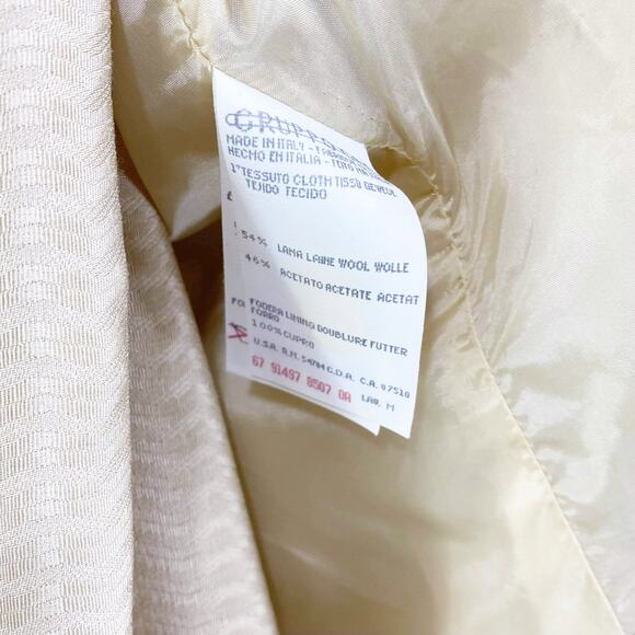 GIORGIO ARMANI Vintage Wool Tan Beige Two Piece Jacket and Skirt Suit Set - Picture 10 of 15